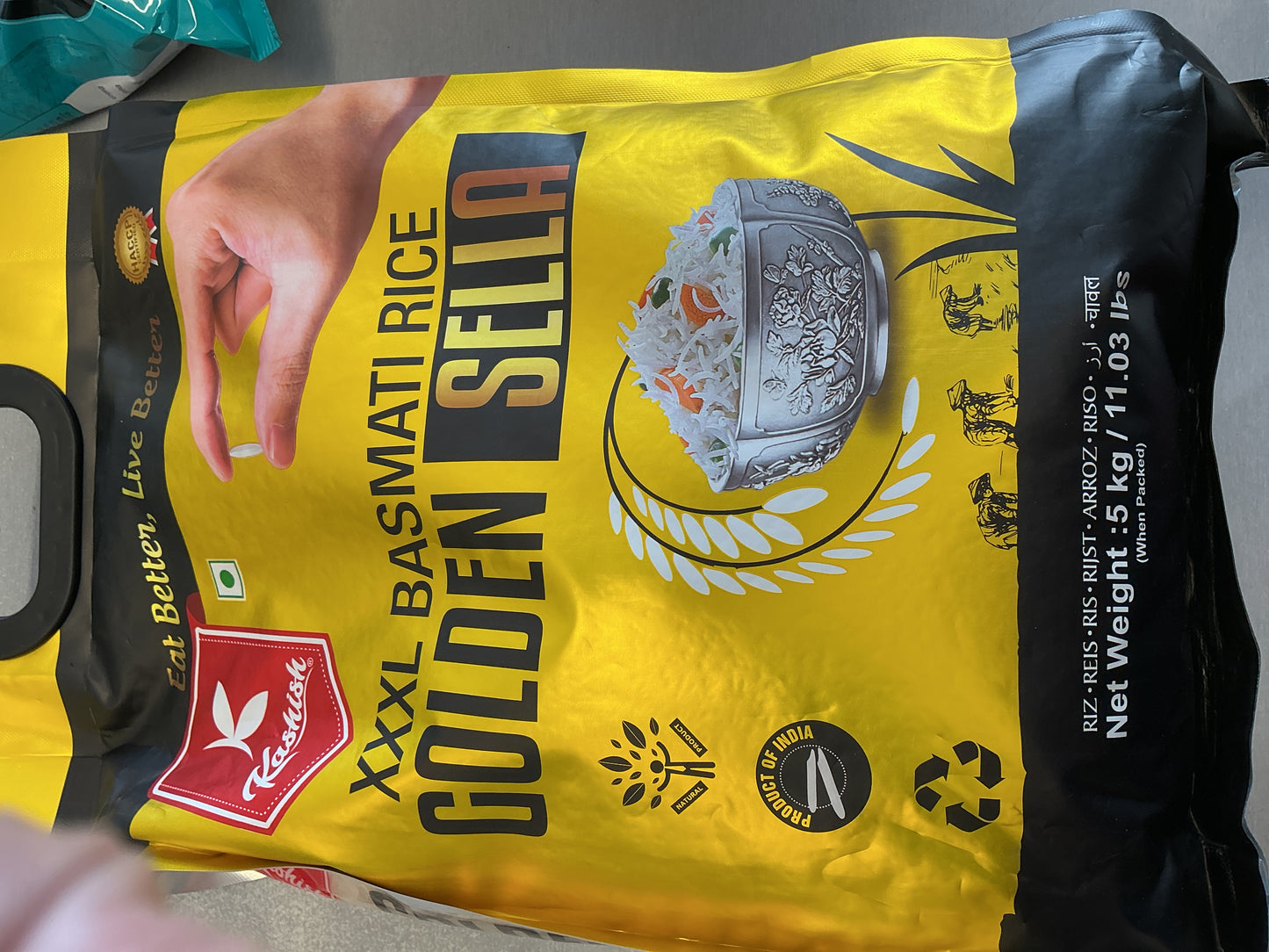 Kashish Rozana Golden Sella Basmati Rice 5Kg