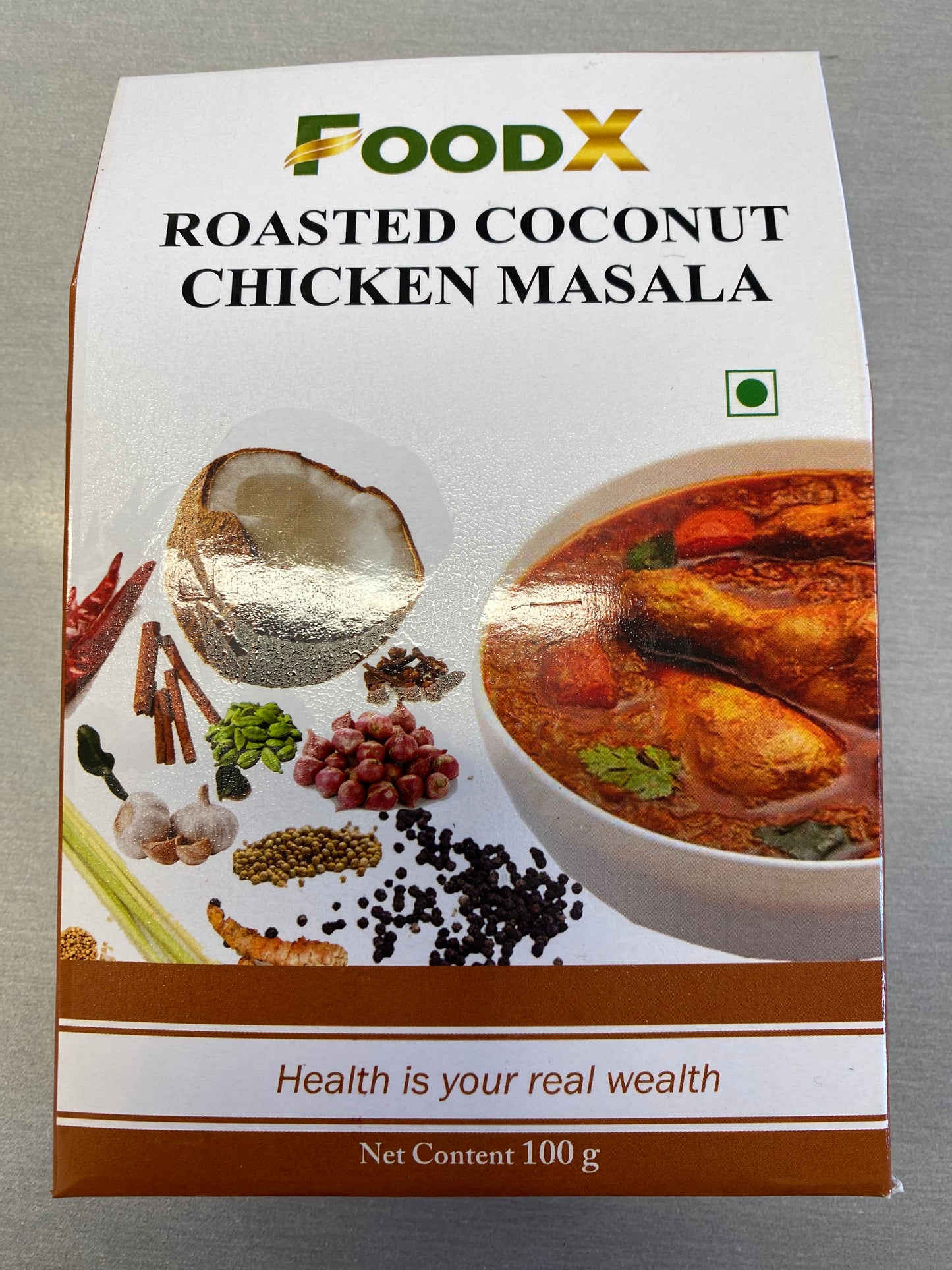 Roasted coconut chicken masala (foodex 100 gm )