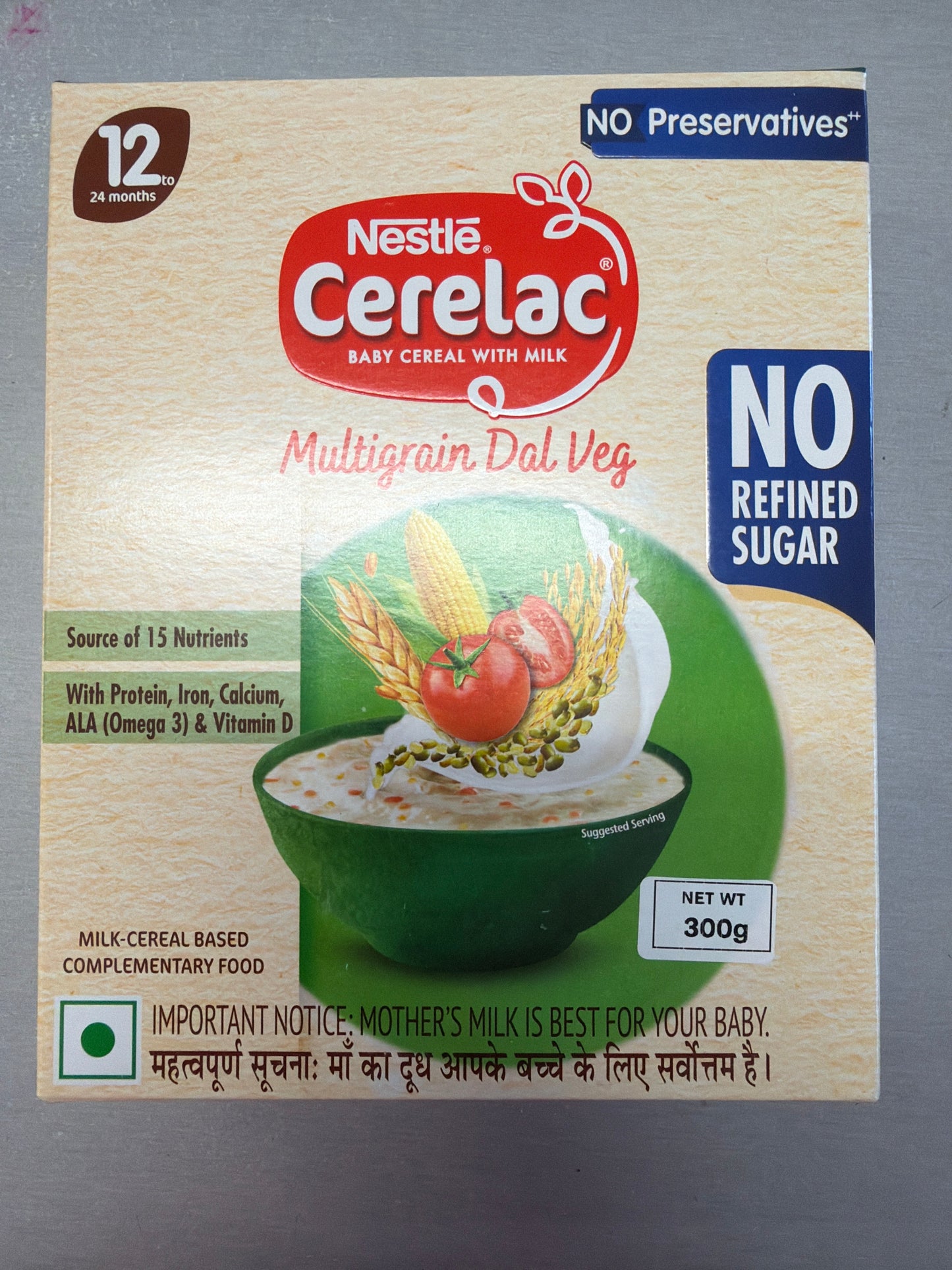Multigrain Dal Veg Cerelac 300Gm - Nestle