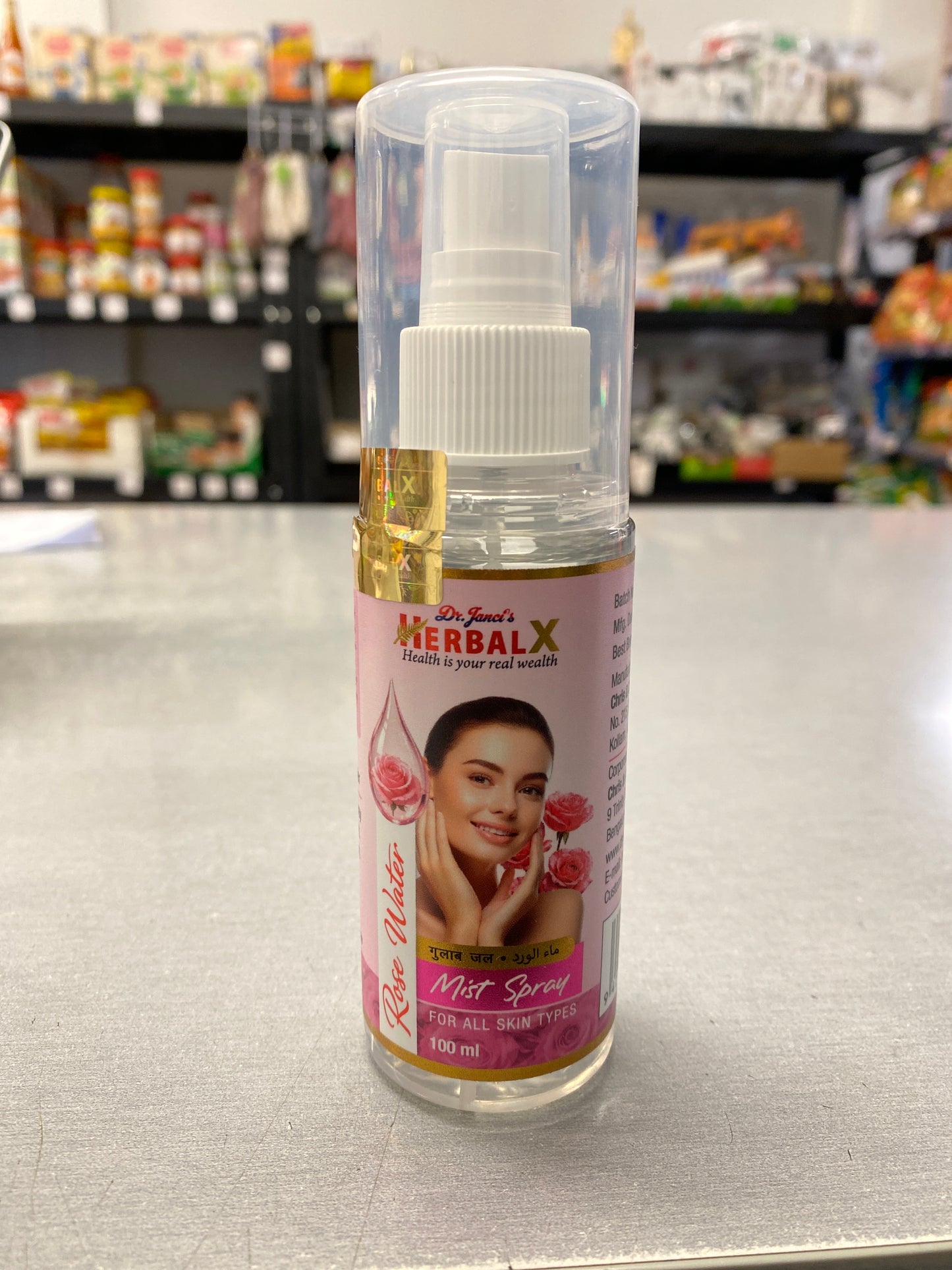 Rose water mist spray (herbal X 100 ml)