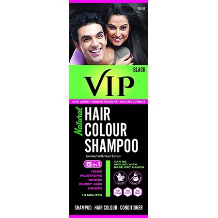 5 In 1 Hair Colour Shampoo Base Hair Color 180 Ml Black Hair Colour