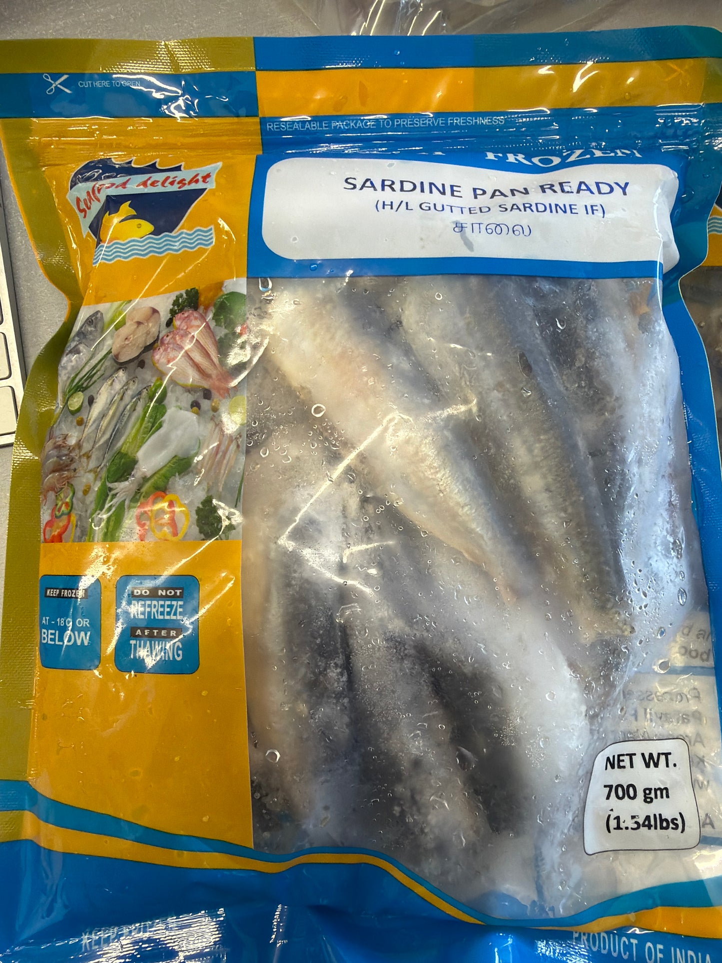 Sardine Pan Ready - 700gm - Seafood delight