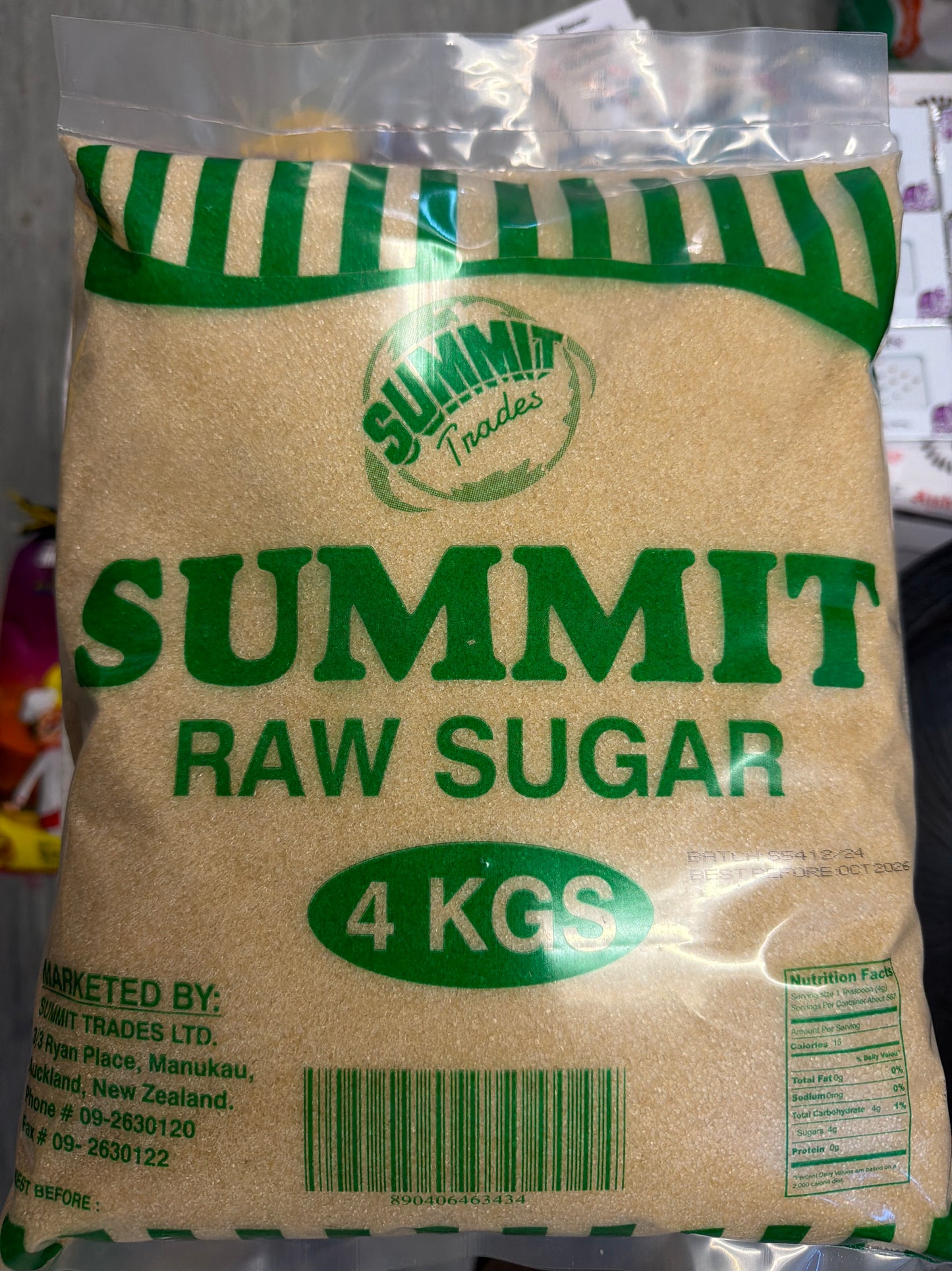 Summit Raw Sugar 4Kg