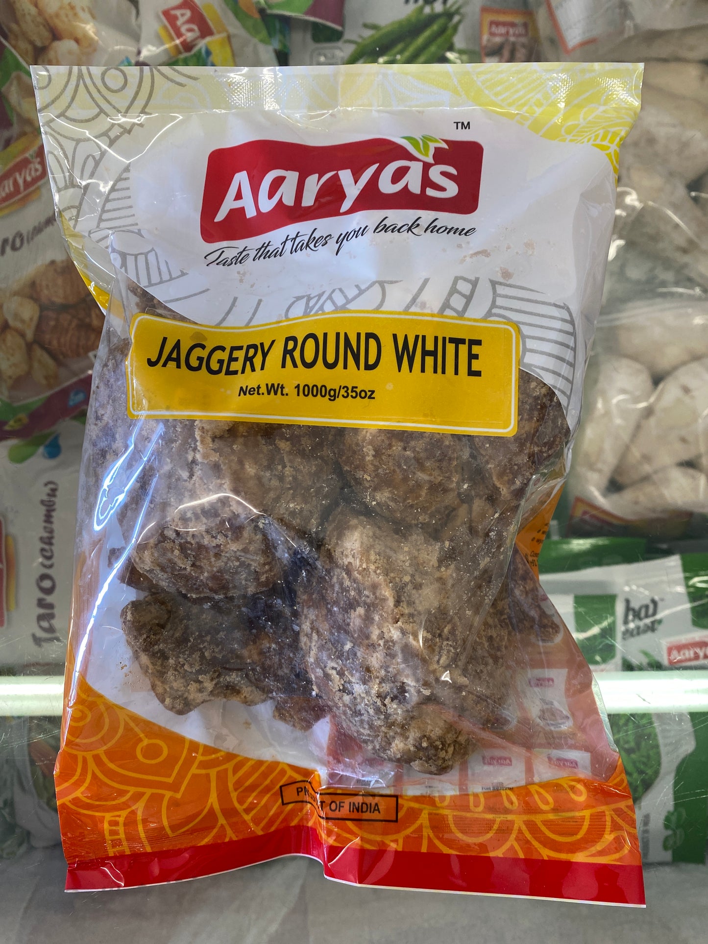 Jaggery round white (aaryas 1kg )