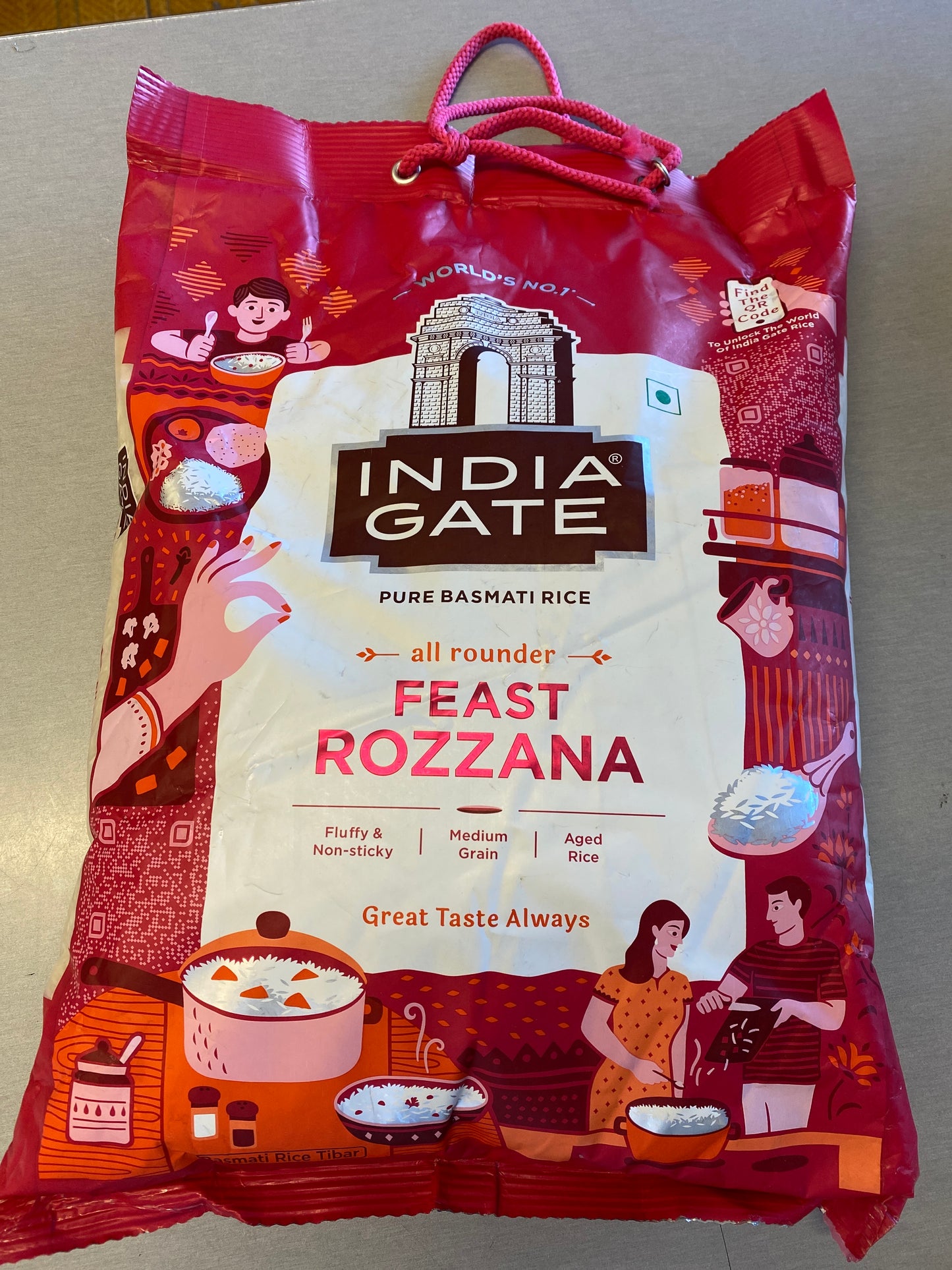 India Gate Feast Rozzana Basmati Rice 5Kg