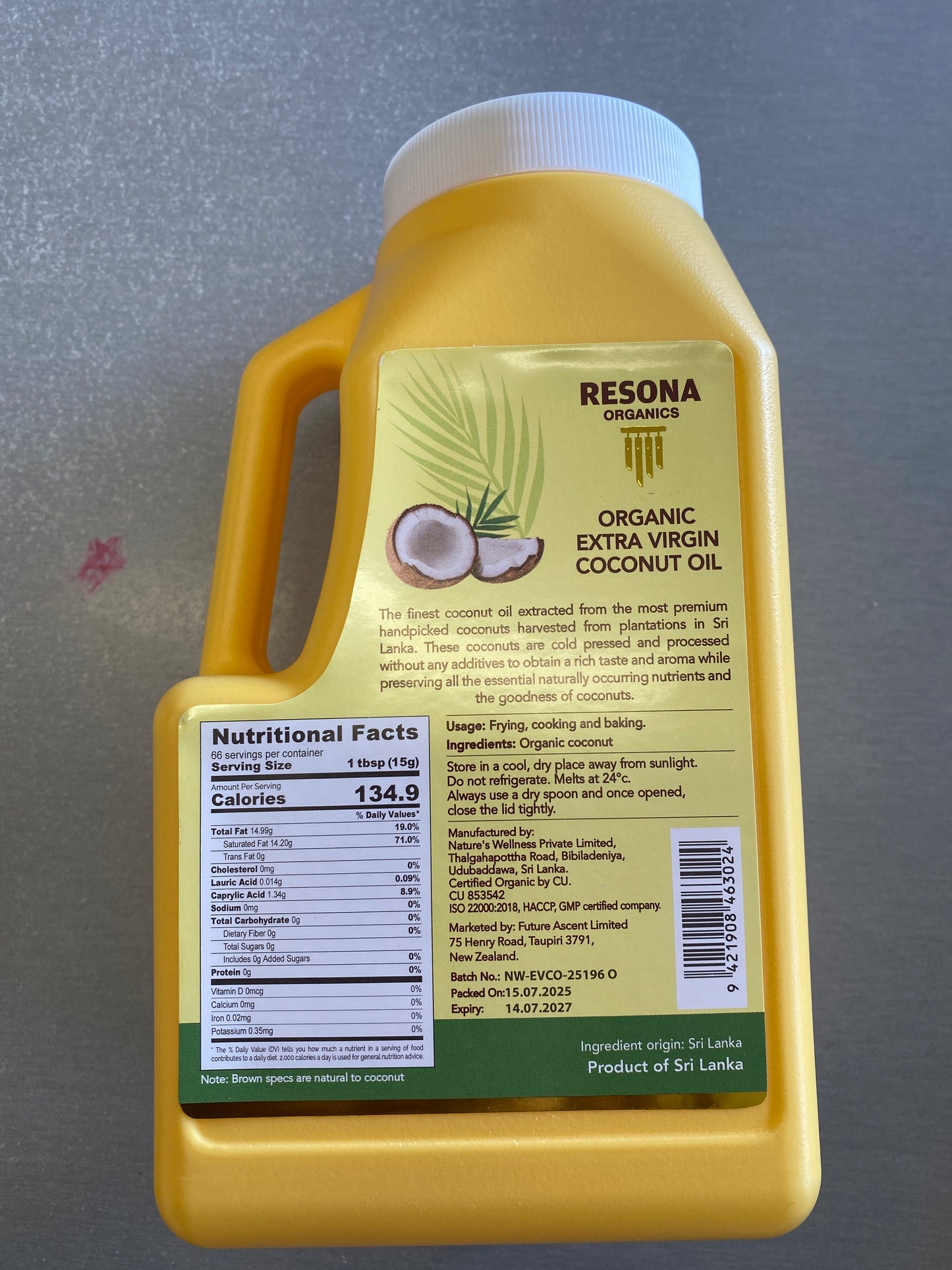 Coconut oil ( RESONA 1ltr)