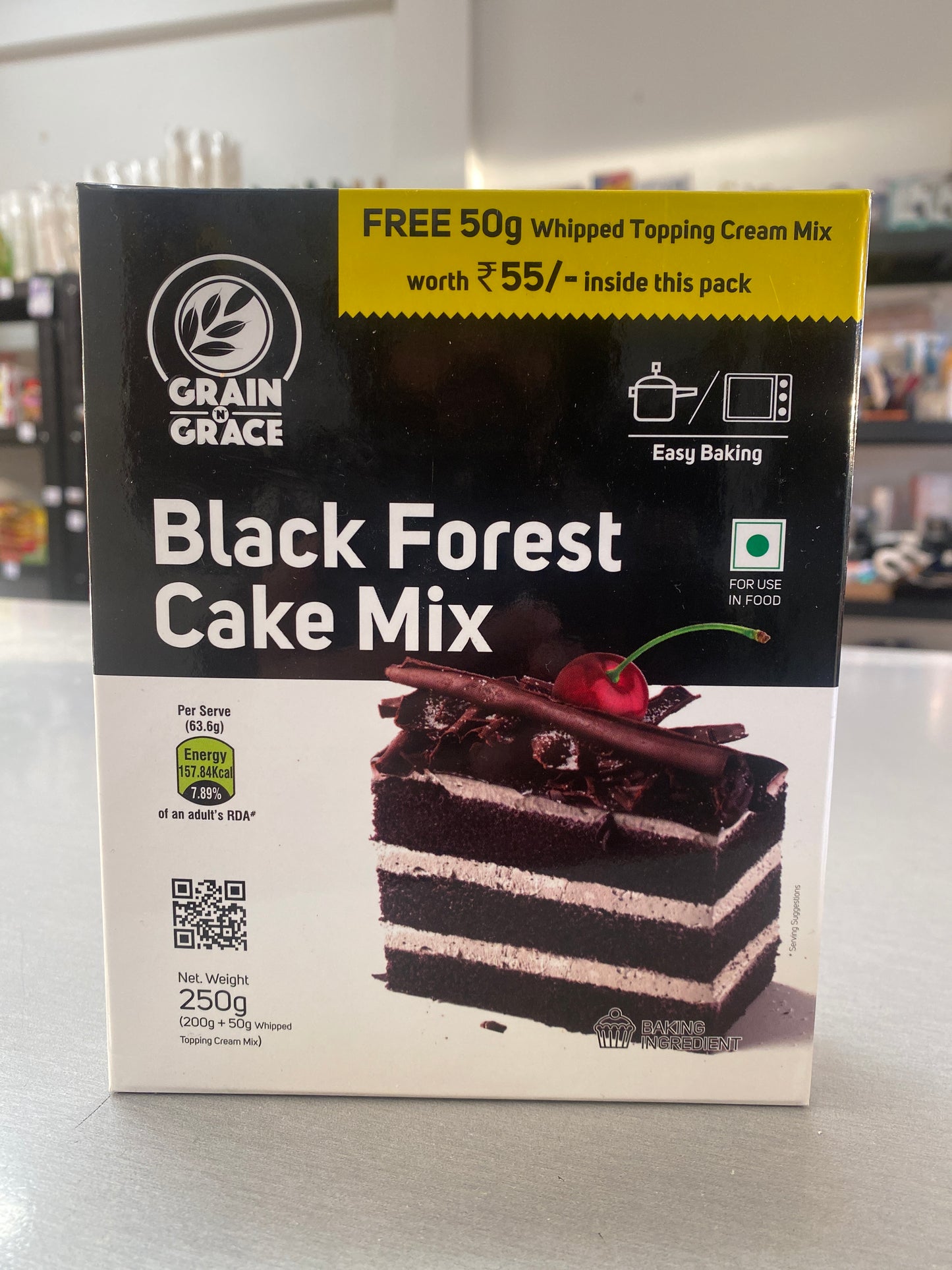 Black Forest cake mix (grain & grace 250 gm )