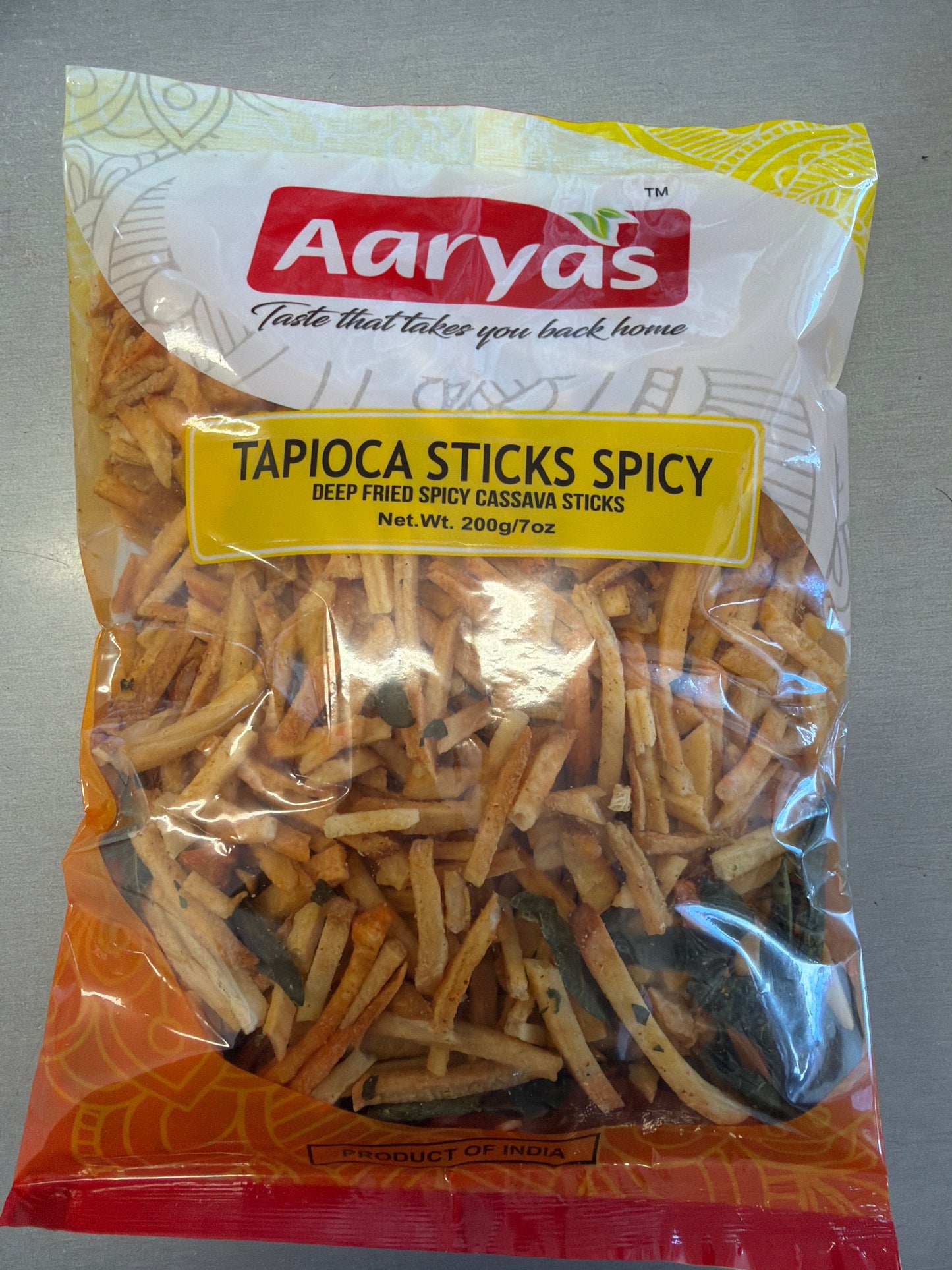 Tapioca Sticks Spicy - Aryas - 200gm