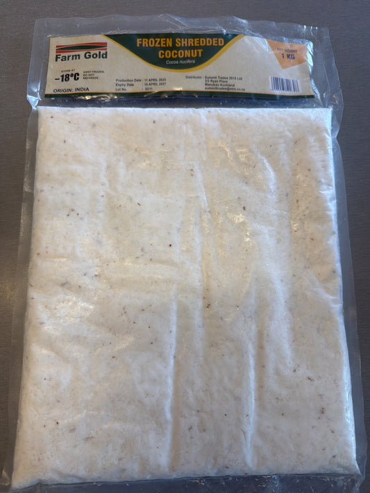 Farm Gold Grated Coconut (Frozen)- 1Kg