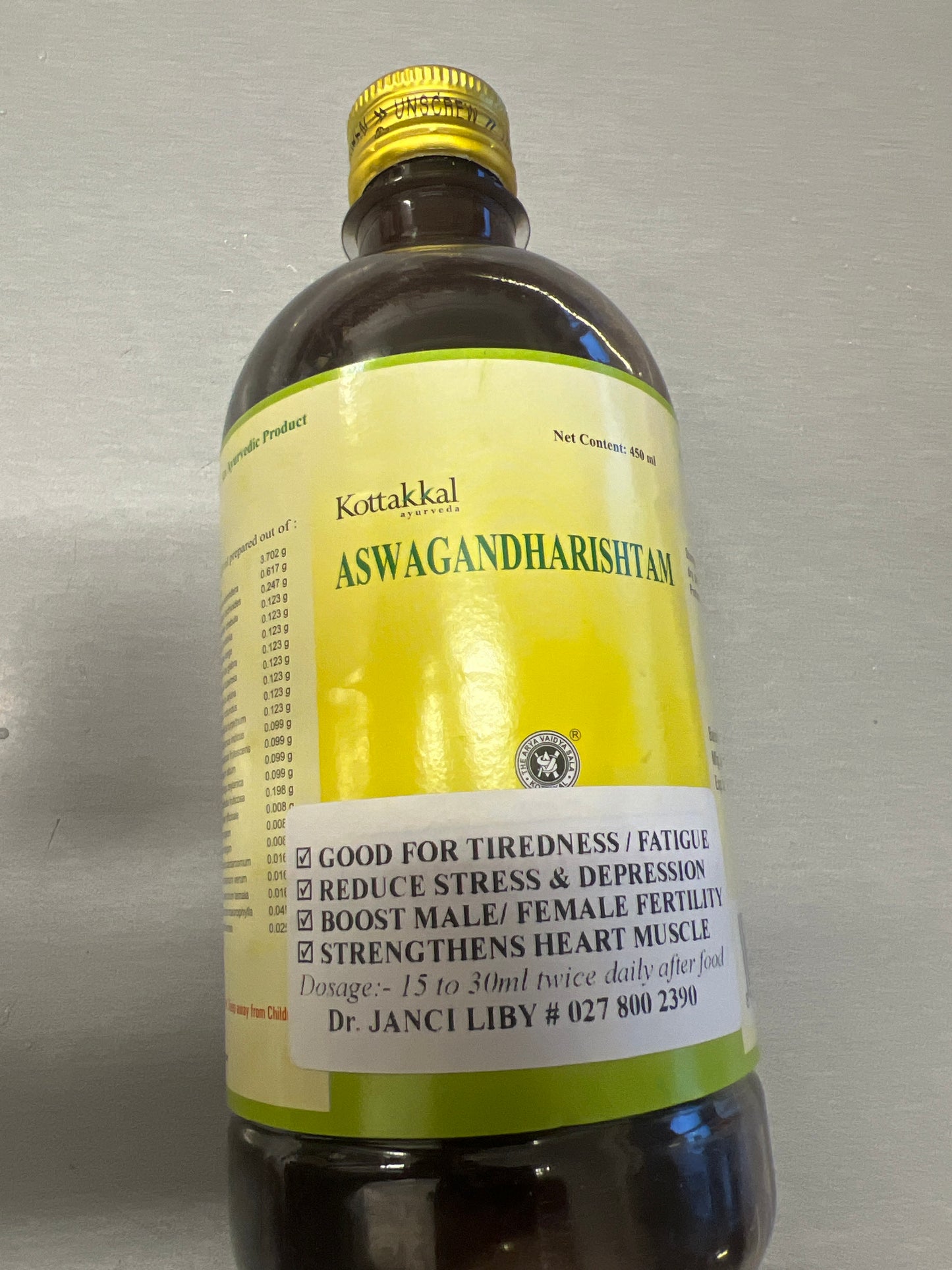 Aswagandharishtam