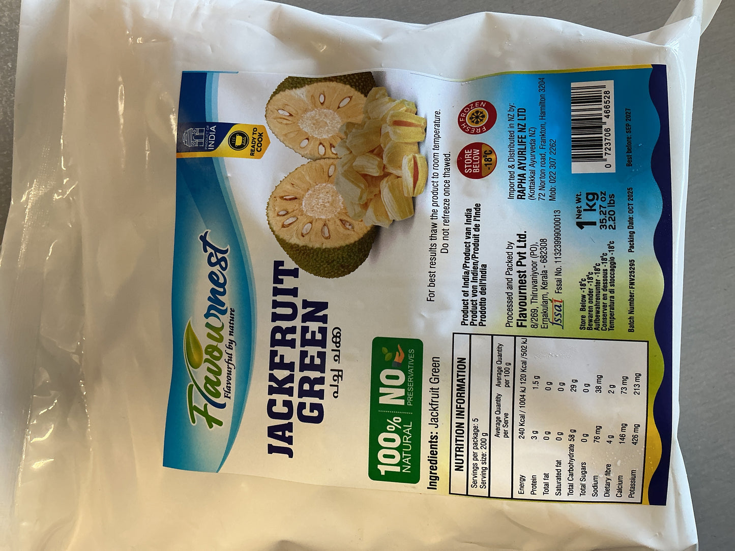Flavournest Jackfruit Green 1Kg