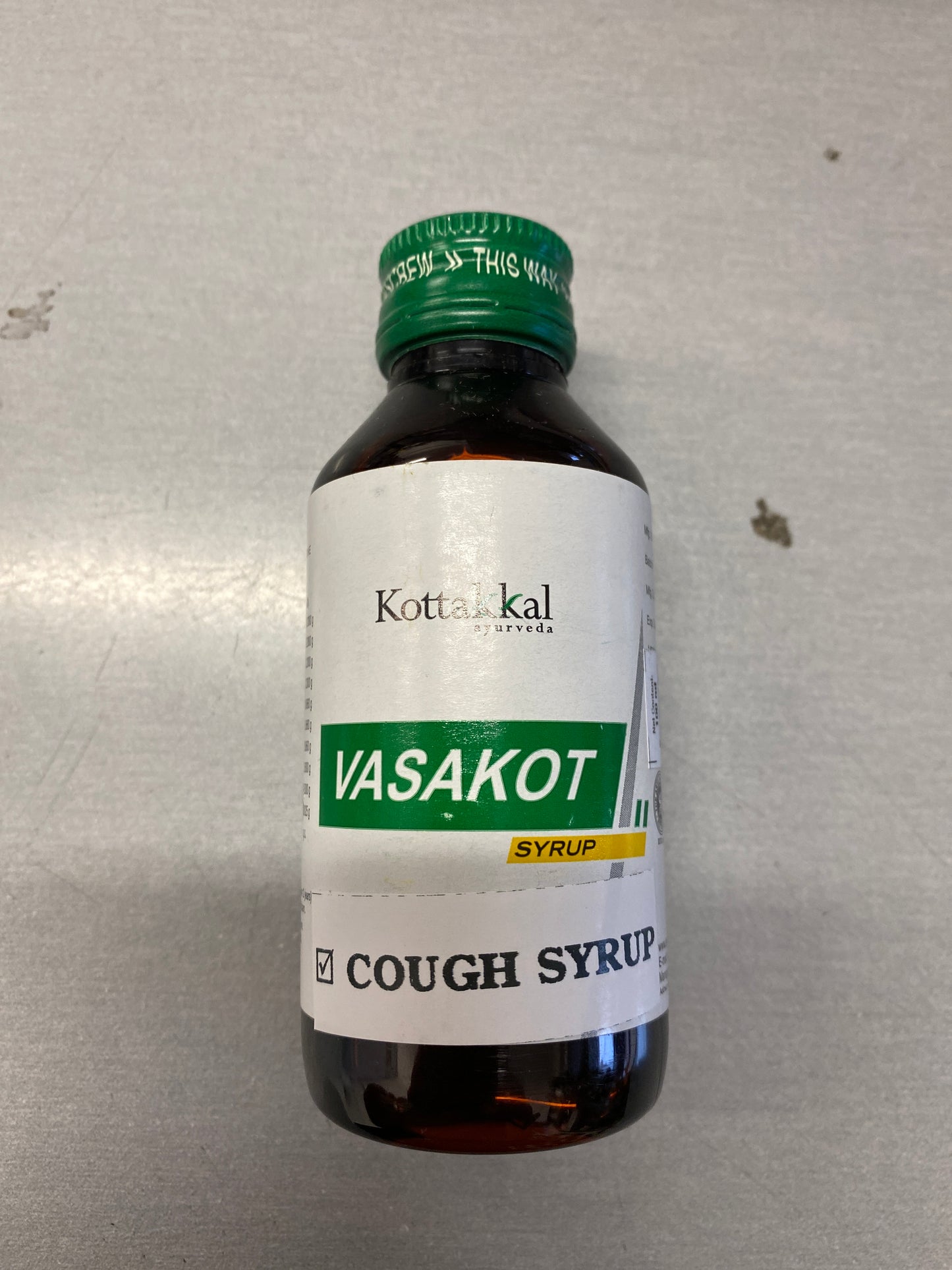 Vasakot cough syrup (Kottakkal 100 ml )