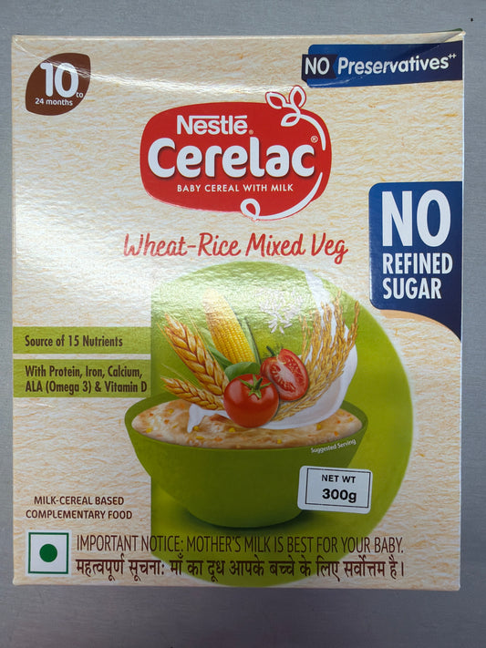 Wheat Rice Mixed Veg Cerelac  300Gm - Nestle