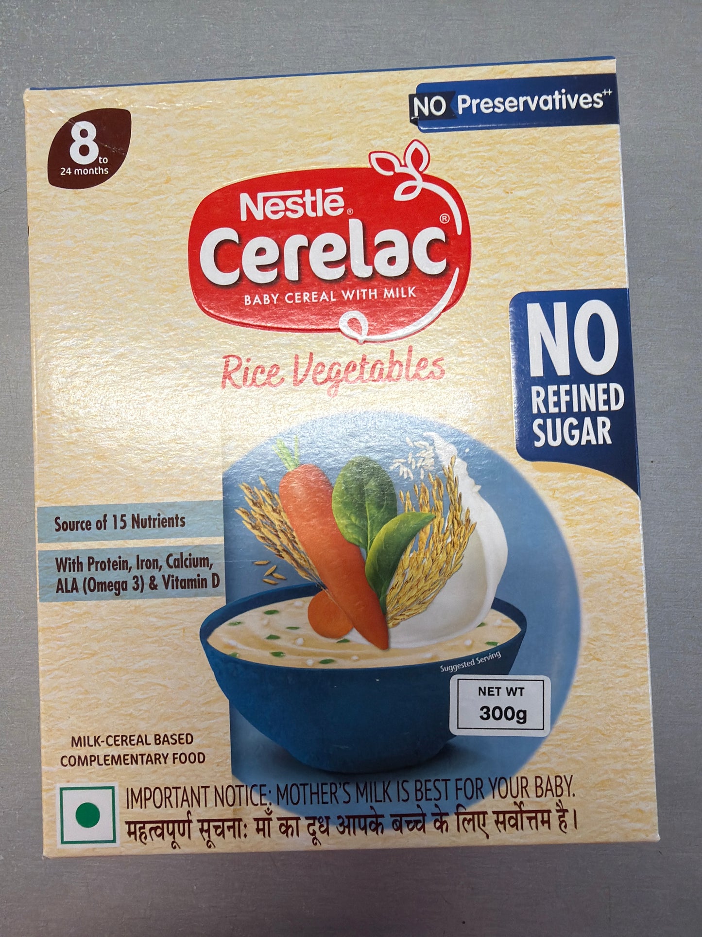 Rice Vegetables Cerelac  300Gm - Nestle