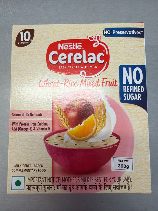 Wheat Rice Mixed Fruit Cerelac  300Gm - Nestle