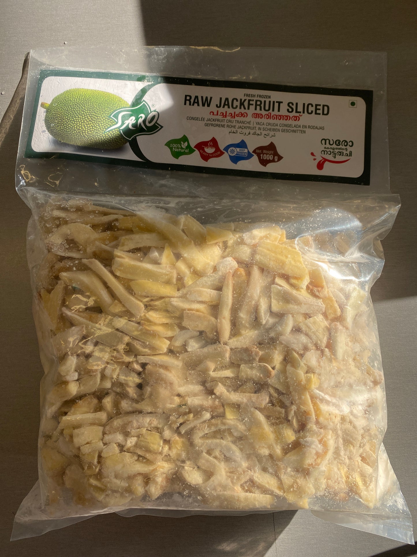 Raw jackfruit sliced (flavournest 1kg)