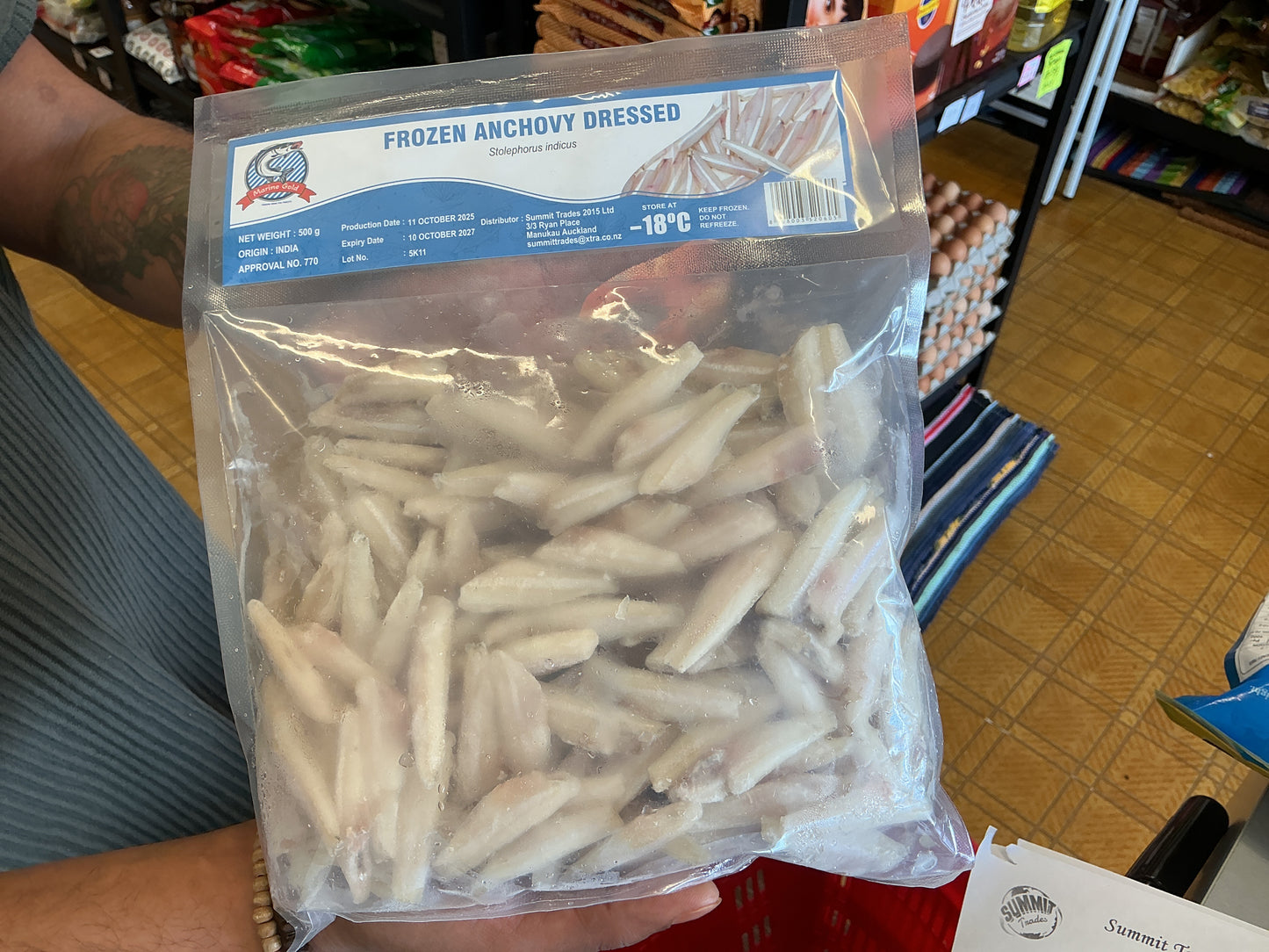 Frozen Anchovy Dressed - 500gm - Marine Gold