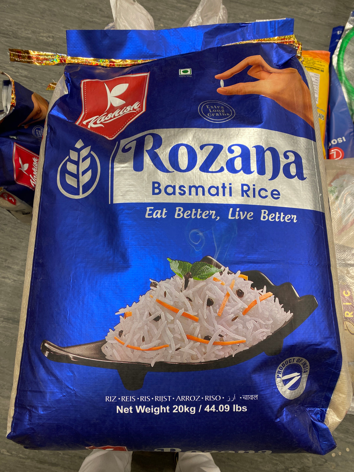 ROZANA basmati rice ( kashish 20 kg)